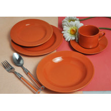 KC-00061 Haonai High quality colored ceramic dinnerware set